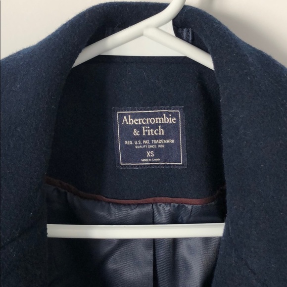 Abercrombie & Fitch Navy Wool Blazer Sz XS - Picture 6 of 9